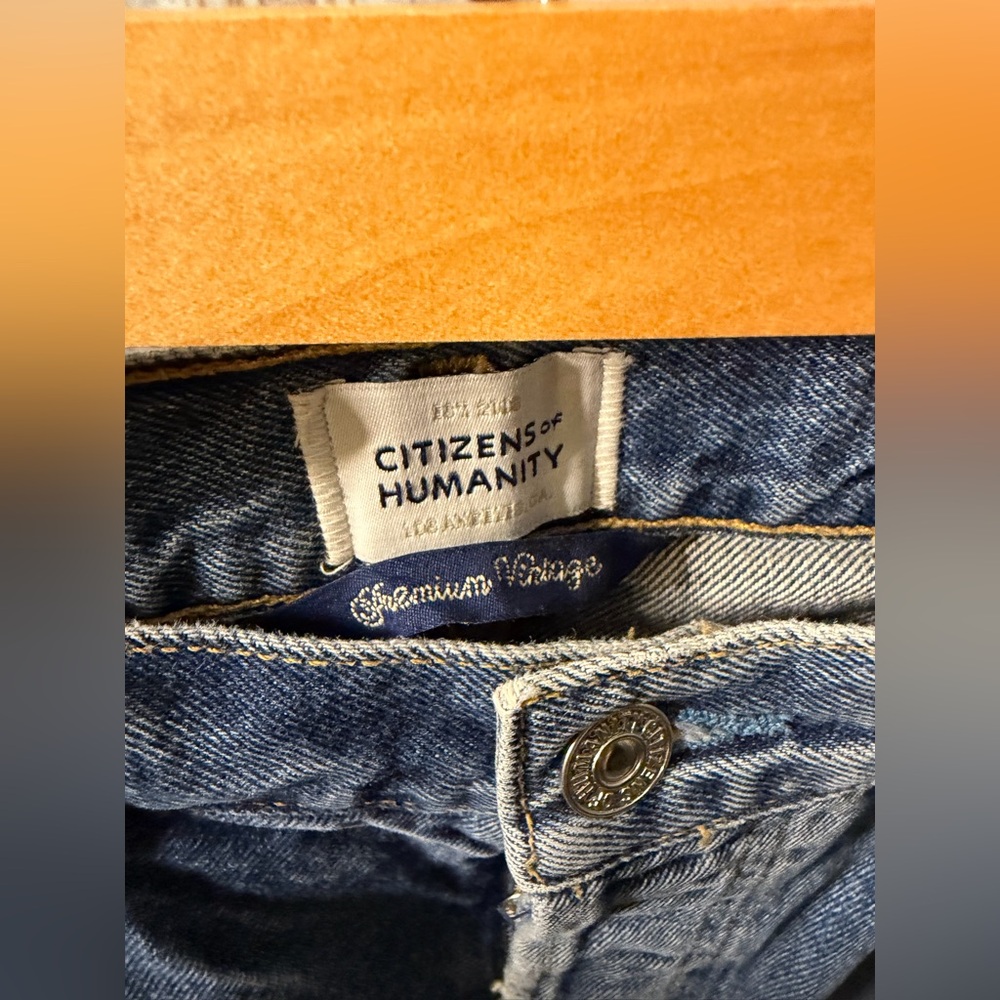 Citizens Of Humanity Horseshoe Wide Leg Barrel Jeans in First Class. - Picture 8 of 11